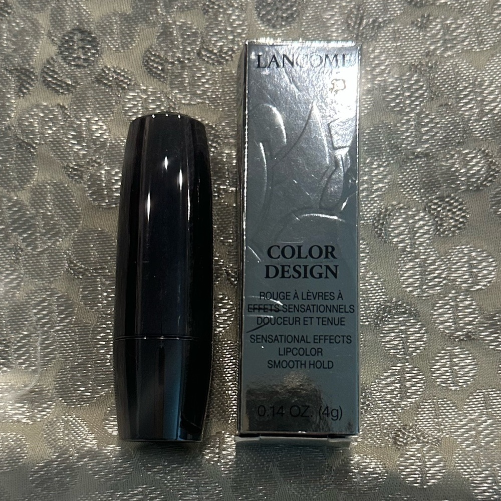 Lancôme COLOR DESIGN Lipstick 313 POODLE SKIRT METALLIC, New in Box, RARE/HTF